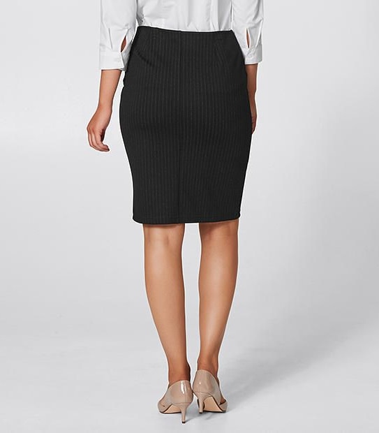 Pinstripe Pencil Skirt