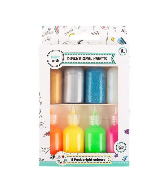 8 Pack Dimensional Paints