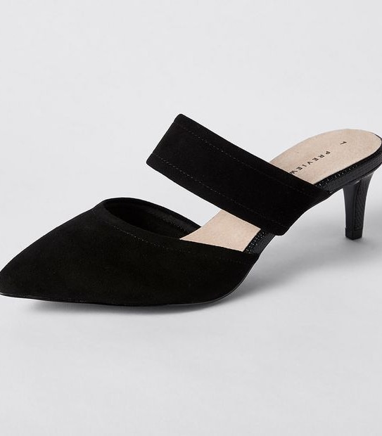 Preview Dayton Suede Mules - Black