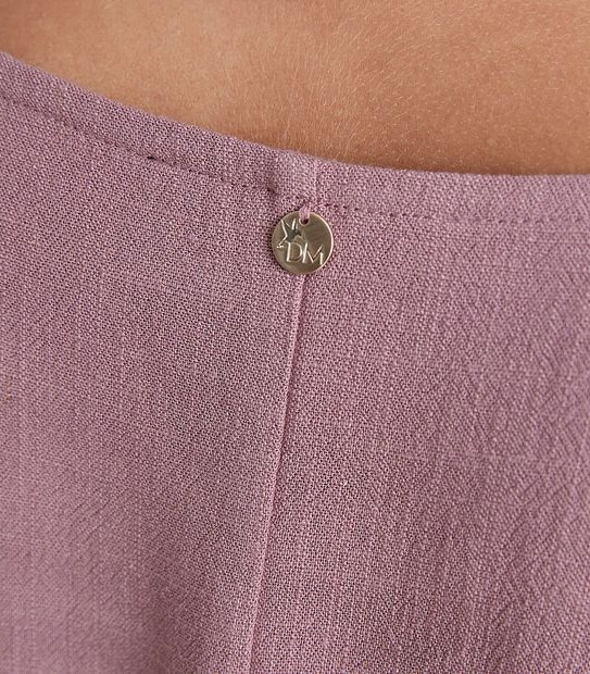 Dannii Minogue Petites Linen Blend V-Neck Blouse