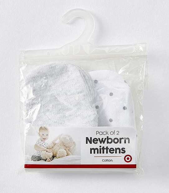 Pack Of 2 Newborn Mittens