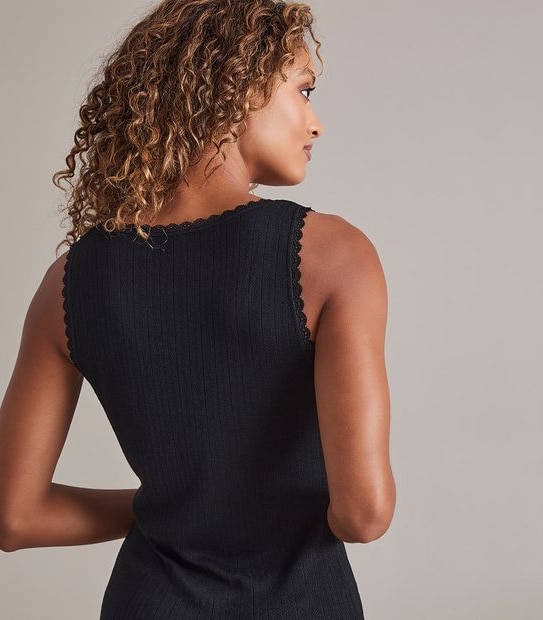 Pointelle Thermal Vest
