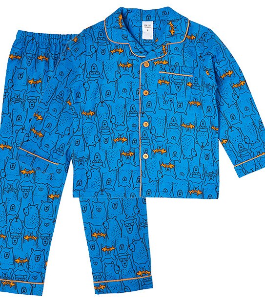 Bear And Fish Flannelette Pyjama Set