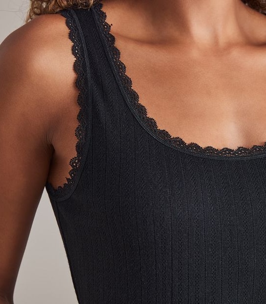 Pointelle Thermal Vest