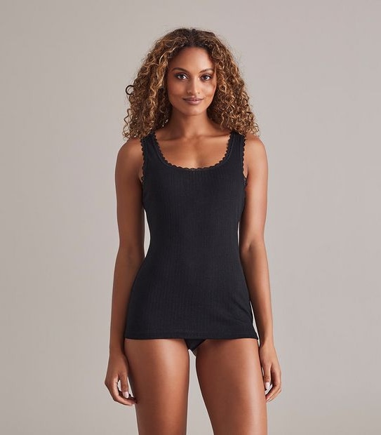 Pointelle Thermal Vest