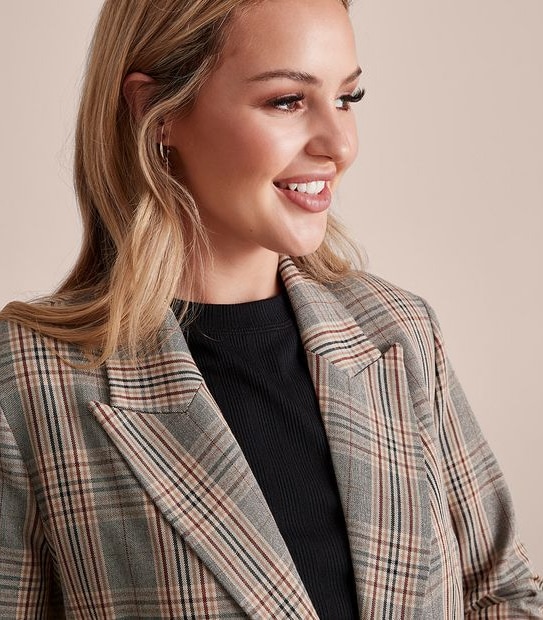 Dannii Minogue Petites Check Blazer