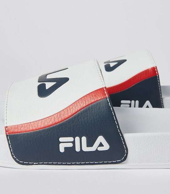 Fila Mens Tivoli Slides - White