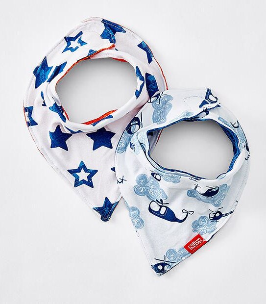 Nûby&trade; 2 Pack Bandana Dribble Bibs