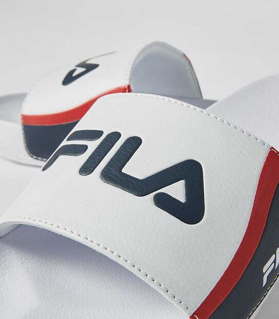 Fila Mens Tivoli Slides - White