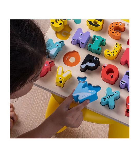 FAO Schwarz - Learning Letters Animal Alphabet Board - Jigsaw Puzzle