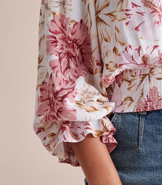 Dannii Minogue Petites Shirred Hem Balloon Top 5 of 6