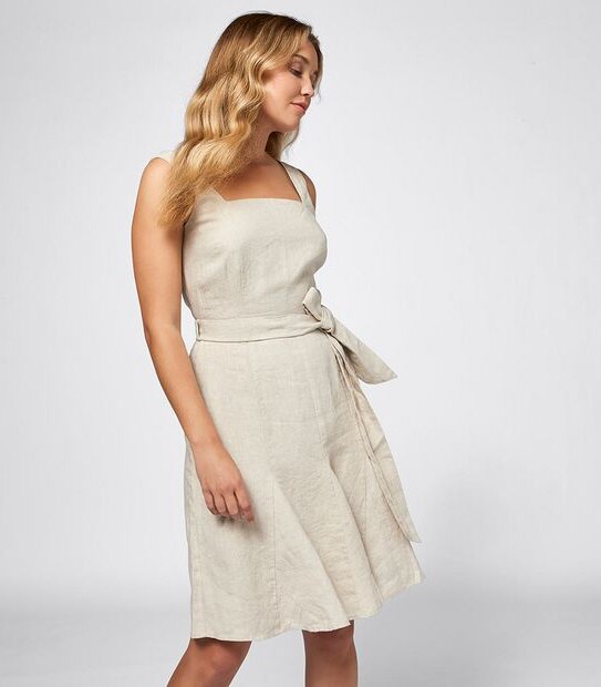 Linen Cami Swing Dress