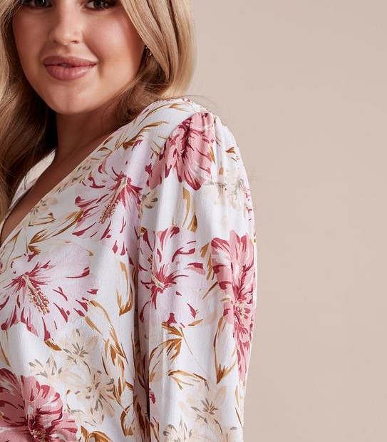 Dannii Minogue Petites Shirred Hem Balloon Top 2 of 6