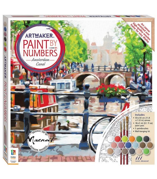 Paint By Numbers Amsterdam Canal