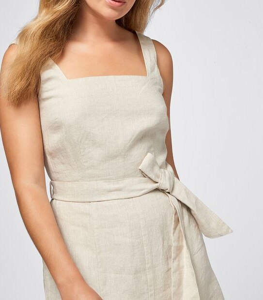Linen Cami Swing Dress