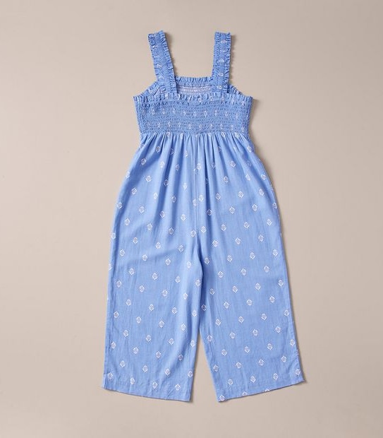 Linen Blend Floral Jumpsuit