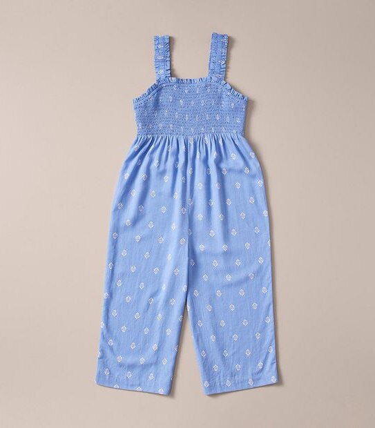 Linen Blend Floral Jumpsuit