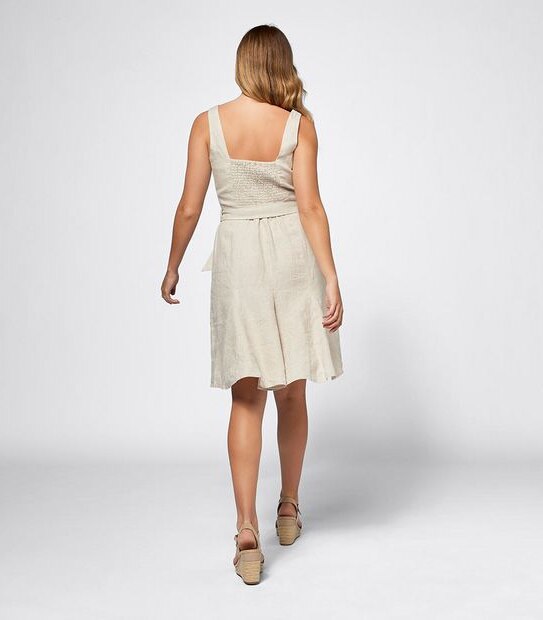 Linen Cami Swing Dress