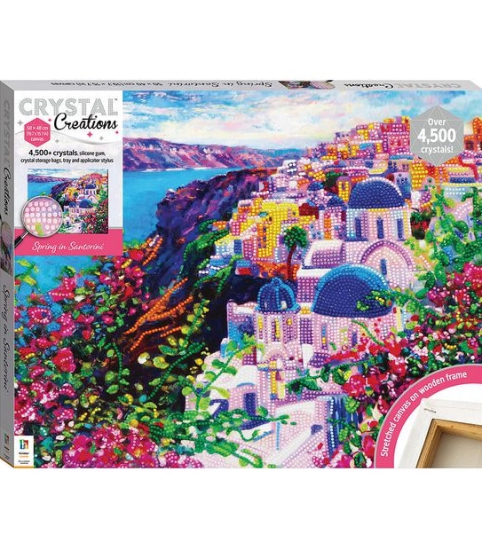 Crystal Creations Spring in Santorini