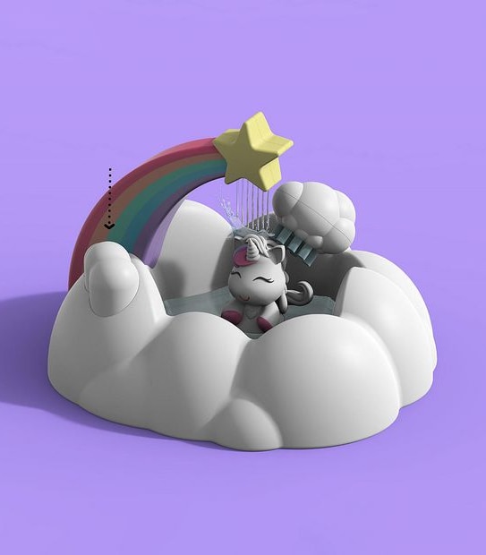 FAO Schwarz - Daydream Magic Pals Cloud Colouring Set