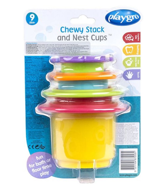 Playgro Chewy Stack and Nest Cups
