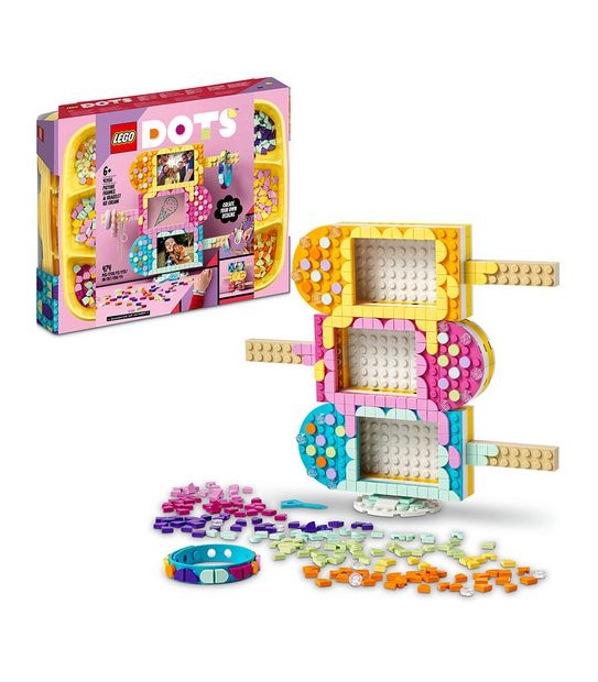 LEGO&reg; DOTS Ice Cream Picture Frames & Bracelet 41956