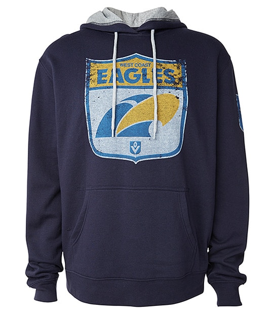 Men's AFL Retro Hooded Jumper - Westcoast Eagles