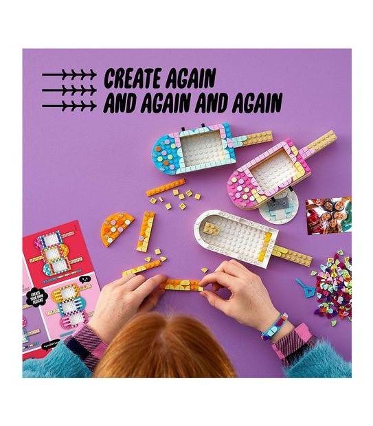 LEGO&reg; DOTS Ice Cream Picture Frames & Bracelet 41956