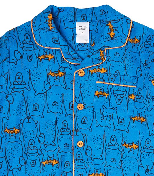 Bear And Fish Flannelette Pyjama Set