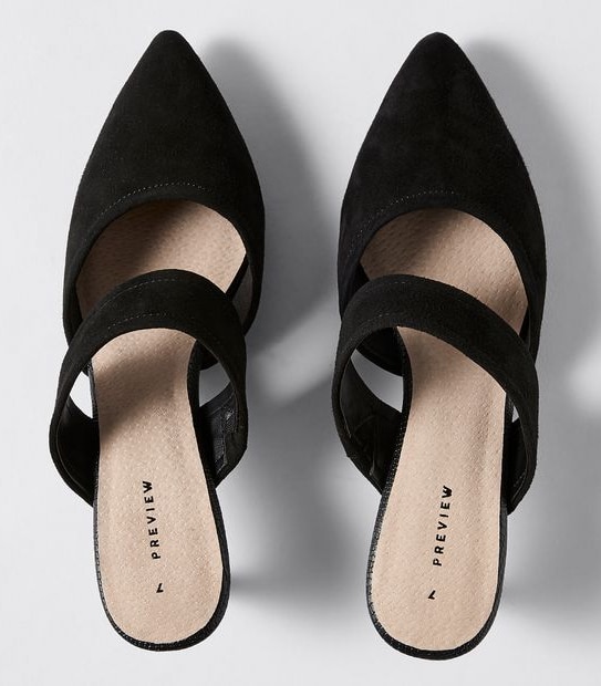 Preview Dayton Suede Mules - Black