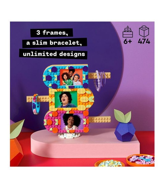 LEGO&reg; DOTS Ice Cream Picture Frames & Bracelet 41956