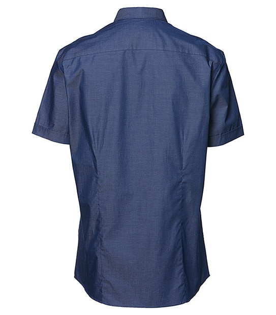 Short Sleeve Tailored Fit Shirt - Indigo