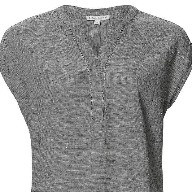 Linen Blend Shift Dress Target Australia