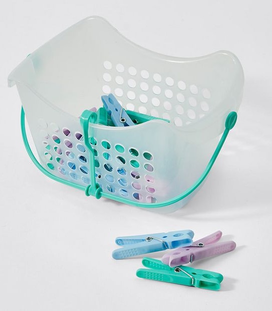 Peg Basket With Pegs