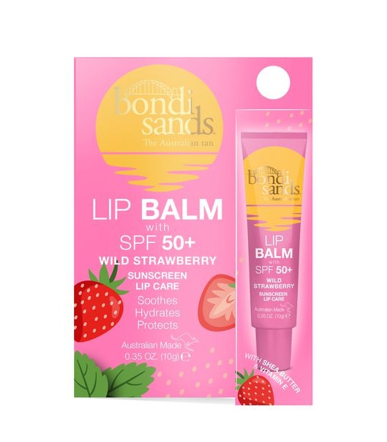 Bondi Sands The Australian Tan SPF 50+ Lip Balm 10g - Wild Strawberry, Shea Butter and Vitamin E