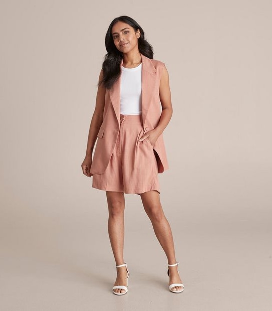 Dannii Minogue Petites Linen Vest