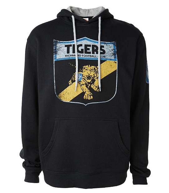 Men's AFL Retro Hooded Jumper - Richmond Tigers