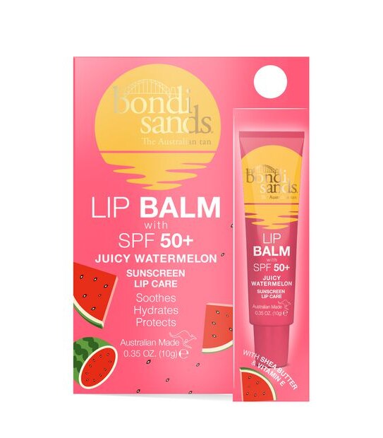 Bondi Sands The Australian Tan SPF 50+ Lip Balm 10g - Juicy Watermelon, Shea Butter and Vitamin E