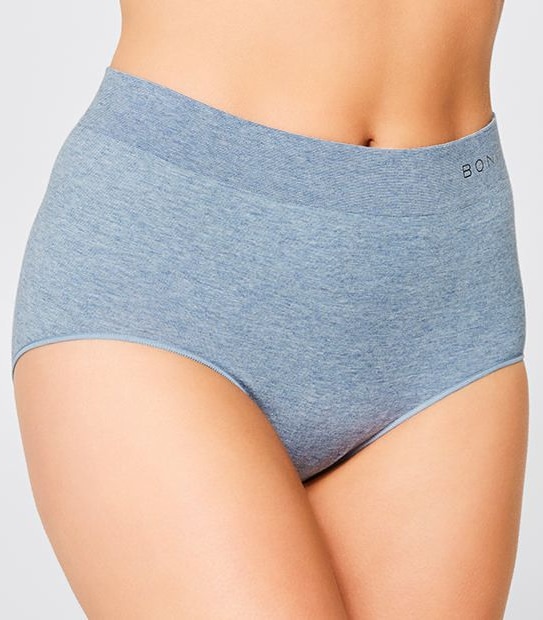 Bonds Seamless Full Briefs; Style: WWGAT - Denim Blue