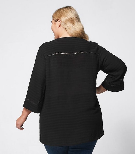 Belle Curve 3/4 Sleeve Tunic Top
