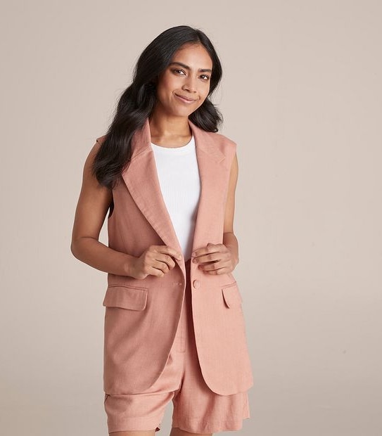 Dannii Minogue Petites Linen Vest
