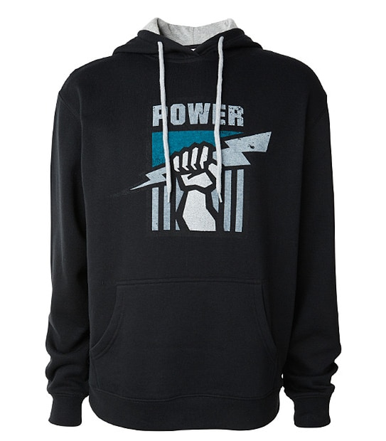 Men's AFL Retro Hooded Jumper - Port Adelaide