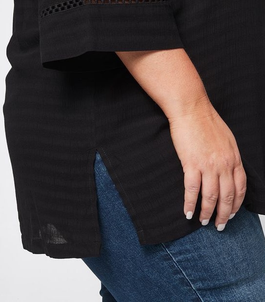 Belle Curve 3/4 Sleeve Tunic Top
