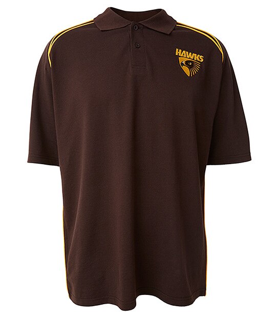 Men's Short Sleeve AFL Pique Polo - Hawthorn Hawks