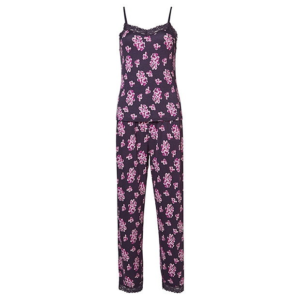 Floral Pyjama Set - Purple Floral Pyjama Set - Purple