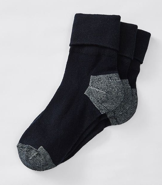 3 Pack Tuff Turn Cuff School Socks