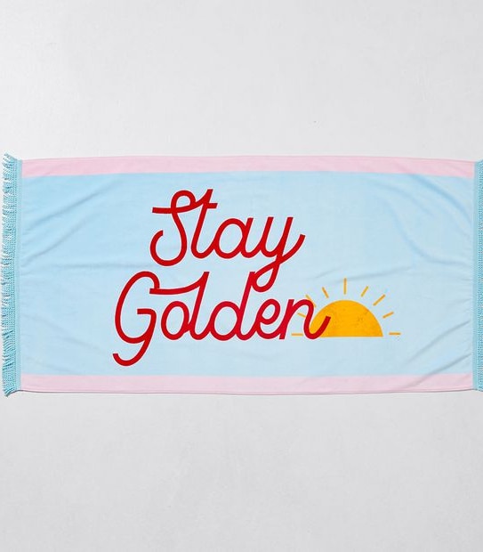 Stay Golden Beach Towel
