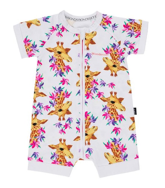 Bonds Baby Wondersuit Romper - Giraffe