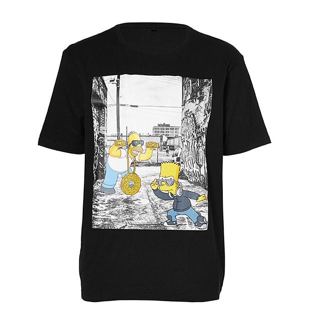 Men's Simpsons T-Shirt - Black