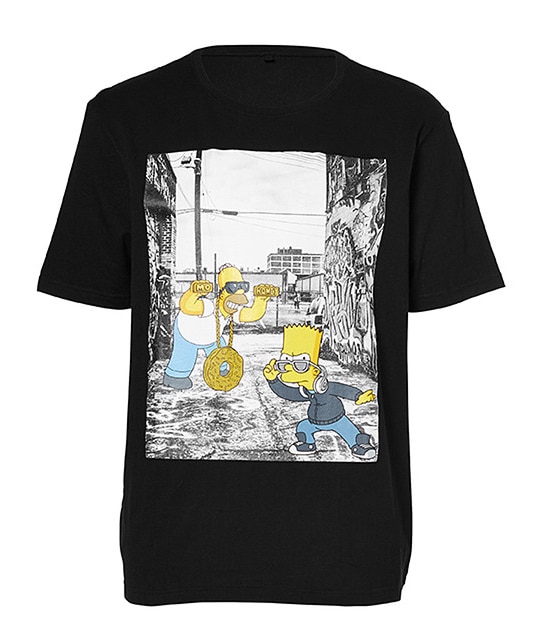 Men's Simpsons T-Shirt - Black